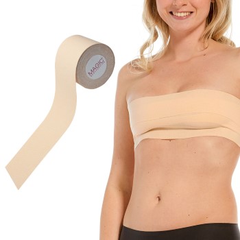 Magic 50P Breast Tape Caffe latte bomuld One Size Dame