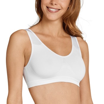 Schiesser Bh Seamless Light Bustier Hvid polyamid Large Dame