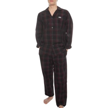 BOSS Urban Long Pyjama Rød Mønster bomuld Large Herre