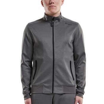 Craft Noble Zip Jacket Men Mørkgrå polyester Large Herre