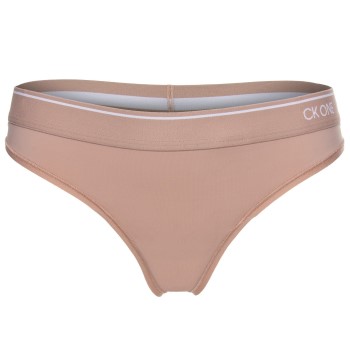 Calvin Klein Trusser One Micro Thong Panty Beige Large Dame