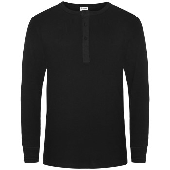 Resteröds Organic Cotton Grandpa Long Sleeve Sort økologisk bomuld Large Herre