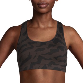 Casall Bh Iconic Sports Bra Brun mønstret A/B Large Dame