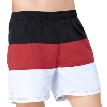 Sloggi Badebukser Swim Night and Day Boxer 03 Sort/Rød polyester Large Herre