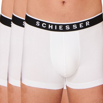 Schiesser 3P 95-5 Organic Cotton Rio Boxer Hvid bomuld Large Herre