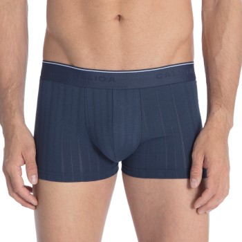 Calida Pure and Style Boxer Brief Indigoblå bomuld Large Herre