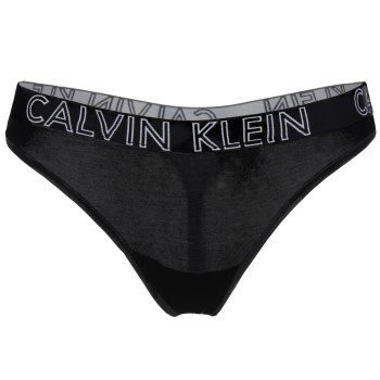 Calvin Klein Trusser Ultimate Cotton Thong Sort bomuld Large Dame