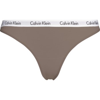 Calvin Klein Trusser Carousel Thong Brun bomuld Large Dame