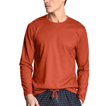 Calida Remix Basic Shirt Long Sleeve Orange bomuld Medium Herre