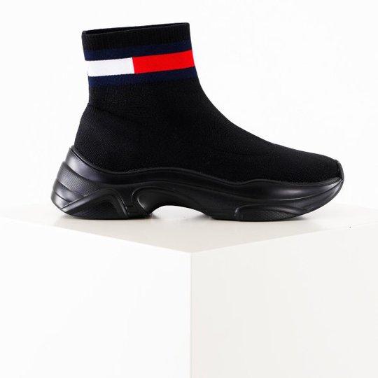 Tommy flat sock boot