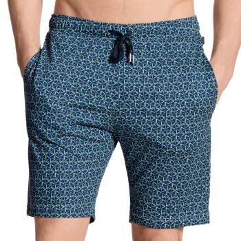 Calida Remix Bermuda Shorts Blå Mønster bomuld Large Dame
