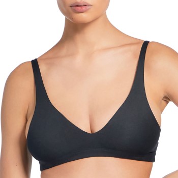 Bread and Boxers Triangle Bra Bh Sort økologisk bomuld Large Dame