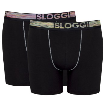 Sloggi 2P Men Go ABC Organic Cotton Short Sort økologisk bomuld Large Herre