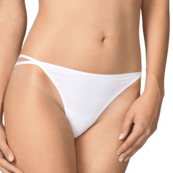 Calida Trusser Sensitive Tanga Hvid meryl Large Dame
