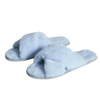 Calida Home Hub Slippers Lyseblå polyester Medium Dame
