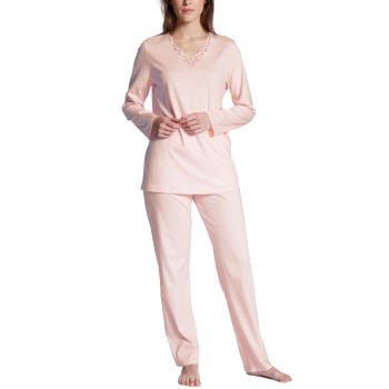 Calida Cosy Cotton Nights Pyjama Lyserosa bomuld Large Dame
