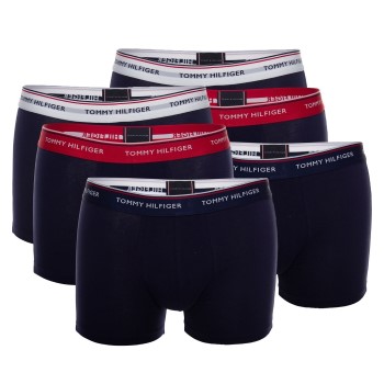 Tommy Hilfiger 6P Stretch Trunk Premium Essentials Marine/Rød bomuld Large Herre