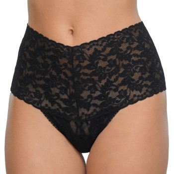 Hanky Panky Trusser Retro Thong Sort nylon One Size Dame
