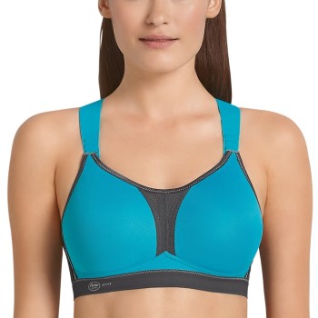 Anita Bh Active Racerback Sports Bra Grå/Turkise A 70 Dame