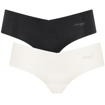 Sloggi Trusser 2P ZERO Microfibre Hipsters Sort/Hvid Large Dame