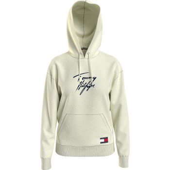 Tommy Hilfiger Tommy 85 Sherpa Hoodie Beige polyester Large Dame