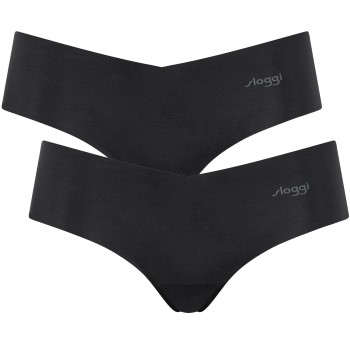Sloggi Trusser 2P ZERO Microfibre Hipsters Sort Large Dame