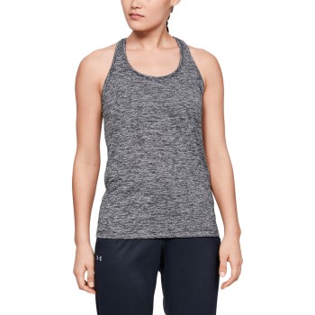 Under Armour Tech Twist Tank Sort polyester Medium Dame