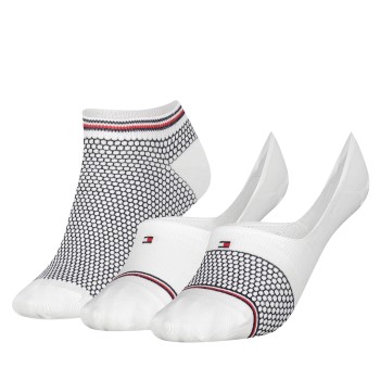 Tommy Hilfiger Strømper 3P Women Mixed Silhouette Giftbox Hvid Str 35/38 Dame