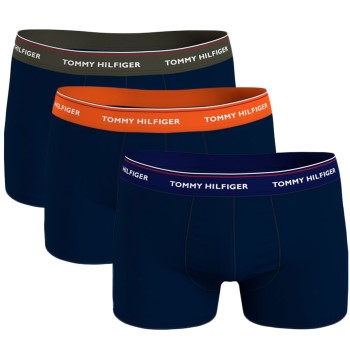 Tommy Hilfiger 3P Stretch Trunk Premium Essentials Grøn/orange bomuld Large Herre