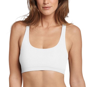 Schiesser Bh Personal Fit Rib Soft Bra Hvid Large Dame