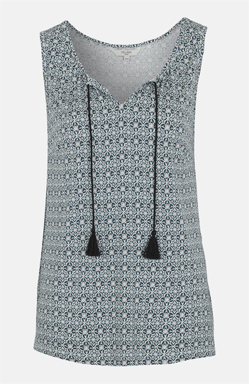 Jerseybluse med kvaster