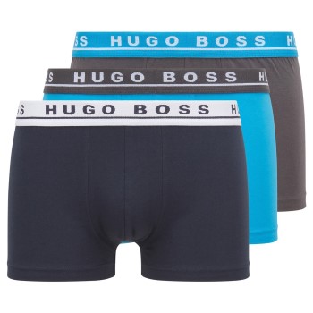 BOSS Trunk 3P Blå bomuld Large Herre