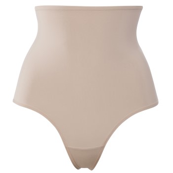Trofe Shaping High Waist Thong Trusser Beige Large Dame