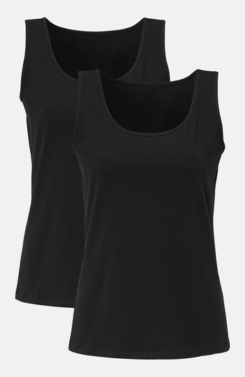 Bluse i jersey med stretch 2-pack
