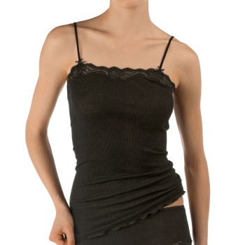 Calida Richesse Lace Spaghetti Top Sort 36-38 Dame