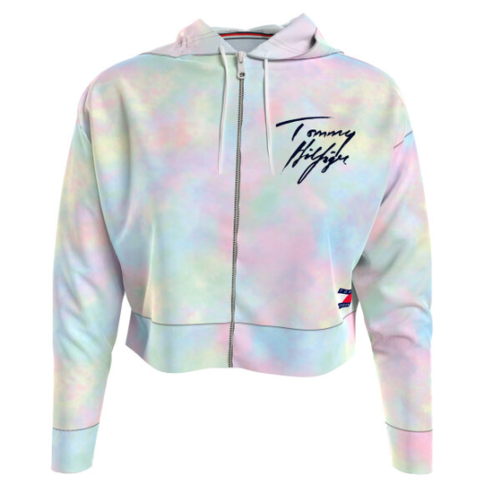 Cropped zip hoodie