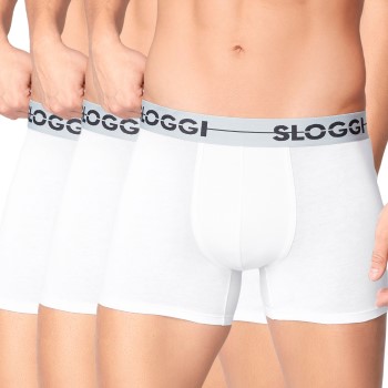 Sloggi 3P Men GO Short Hvid bomuld Large Herre