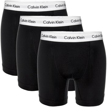 Calvin Klein 3P Cotton Stretch Boxer Brief Big Size Sort bomuld 3XL Herre