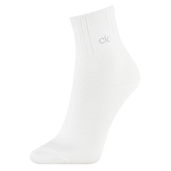 Calvin Klein Strømper Allison Anklet Crystal Logo Sock Hvid Strl 37/41 Dame