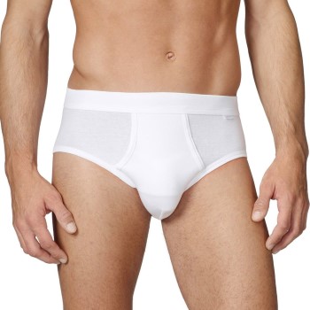 Calida Cotton 1 Herr Midi Gylf 23112 Hvid bomuld Small Herre