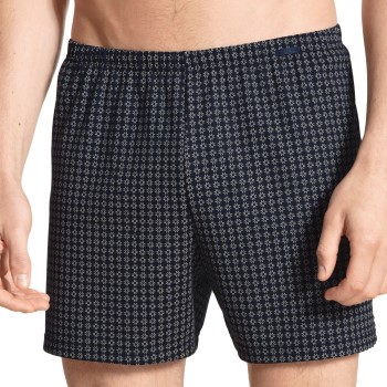Calida Prints Cotton Boxer Shorts Blå Mønster bomuld Large Herre
