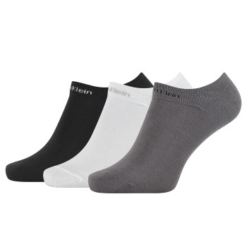 Calvin Klein Strømper 3P Owen Coolmax Cotton Liner Socks Hvid/Grå Str 40/46 Herre