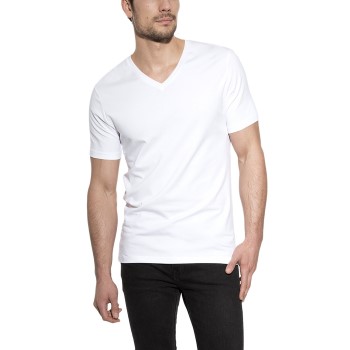 Bread and Boxers V-Neck Hvid økologisk bomuld Large Herre