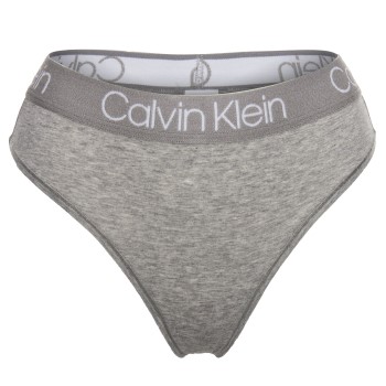 Calvin Klein Trusser Body Cotton High Waist Thong Grå bomuld Large Dame