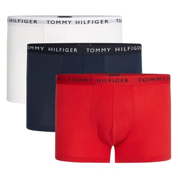 Tommy Hilfiger 3P Classic Trunk Rød/Blå Large Herre
