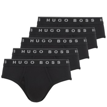 BOSS Cotton Briefs 5P Sort bomuld Large Herre