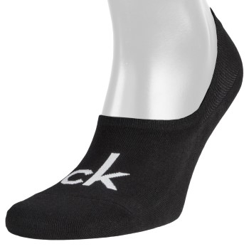 Calvin Klein Strømper Kristal Modern Cotton Logo Liner Sock Sort Str 36/41 Dame