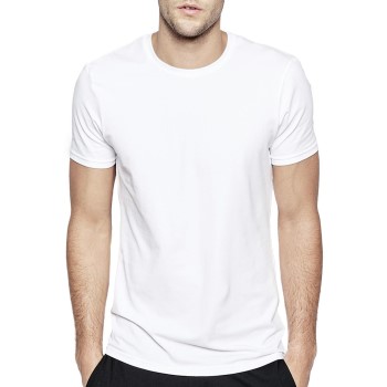 Bread and Boxer Cotton Crew Neck Hvid økologisk bomuld Large Herre