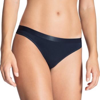 Calida Trusser Natural Joy Thong Mørkblå Large Dame
