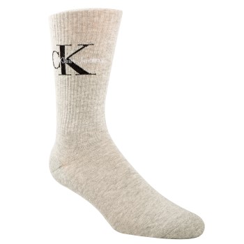 Calvin Klein Strømper Desmond Logo Rib Socks Grå Str 40/46 Herre